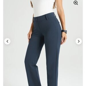 Betabrand Classic Blue Straight Leg  Pants